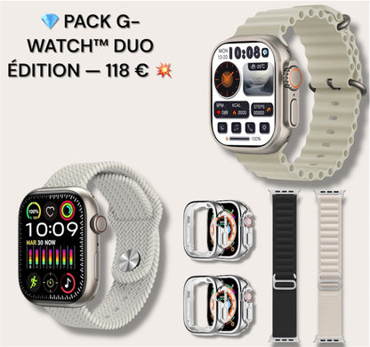 💎 PACK G-WATCH™ DUO ÉDITION — 59€ 💥 (1 achetée + 1 offerte !)