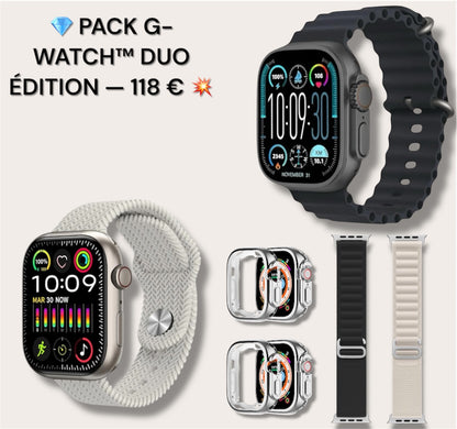 💎 PACK G-WATCH™ DUO ÉDITION — 59€ 💥 (1 achetée + 1 offerte !)