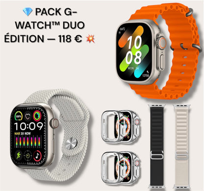 💎 PACK G-WATCH™ DUO ÉDITION — 59€ 💥 (1 achetée + 1 offerte !)